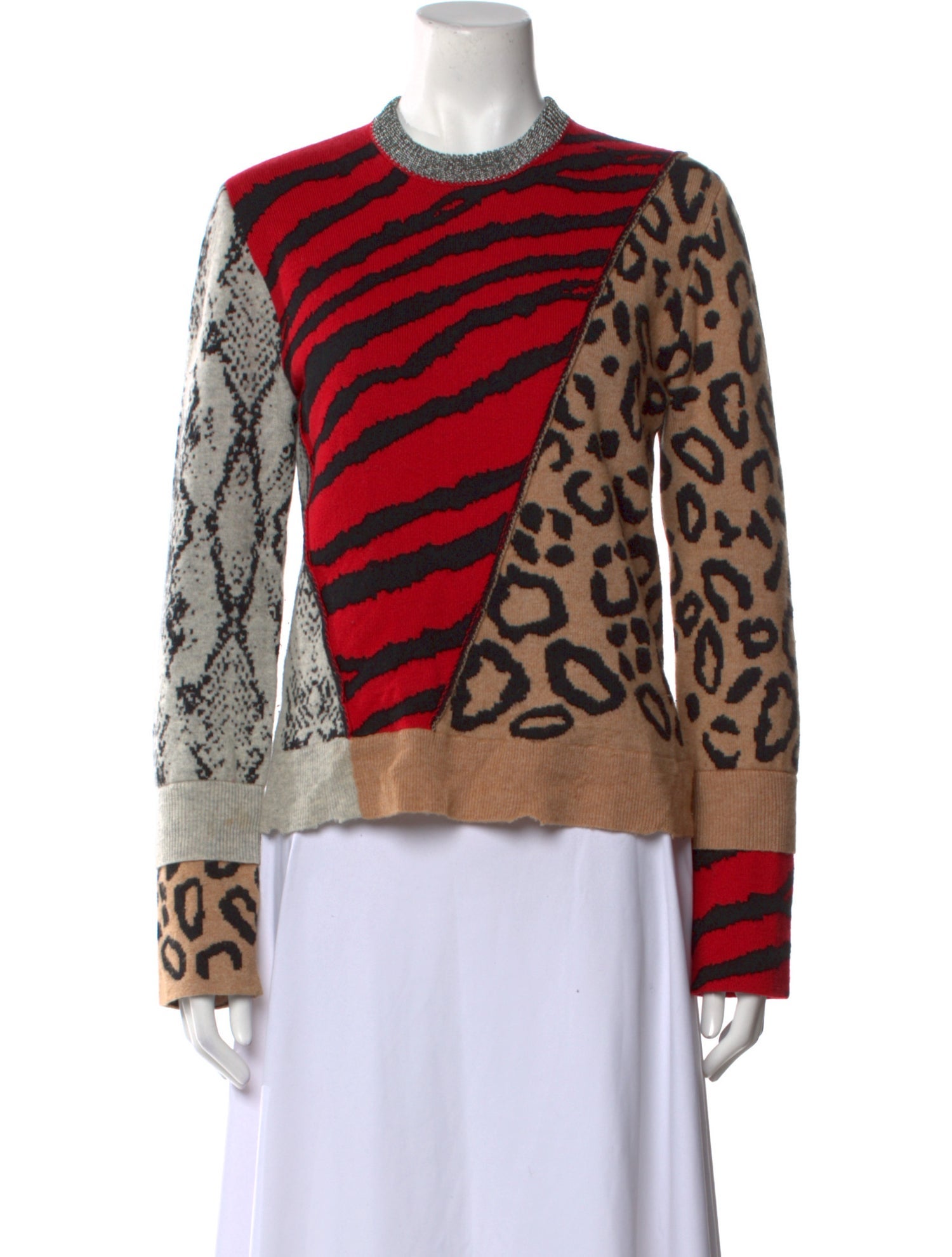 Zadig & Voltaire Wool Animal Print Sweater