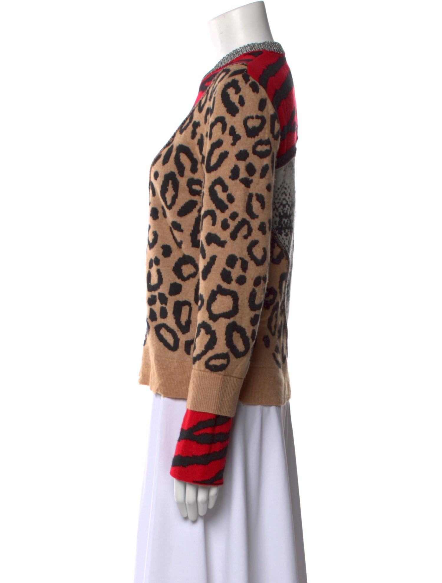Zadig & Voltaire Wool Animal Print Sweater