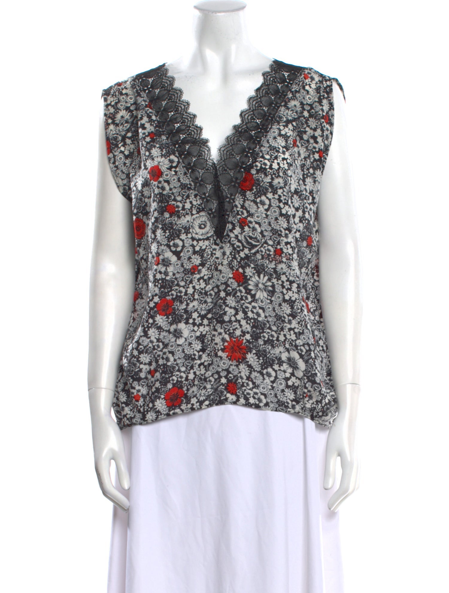 Zadig & Voltaire Silk Floral Print Blouse
