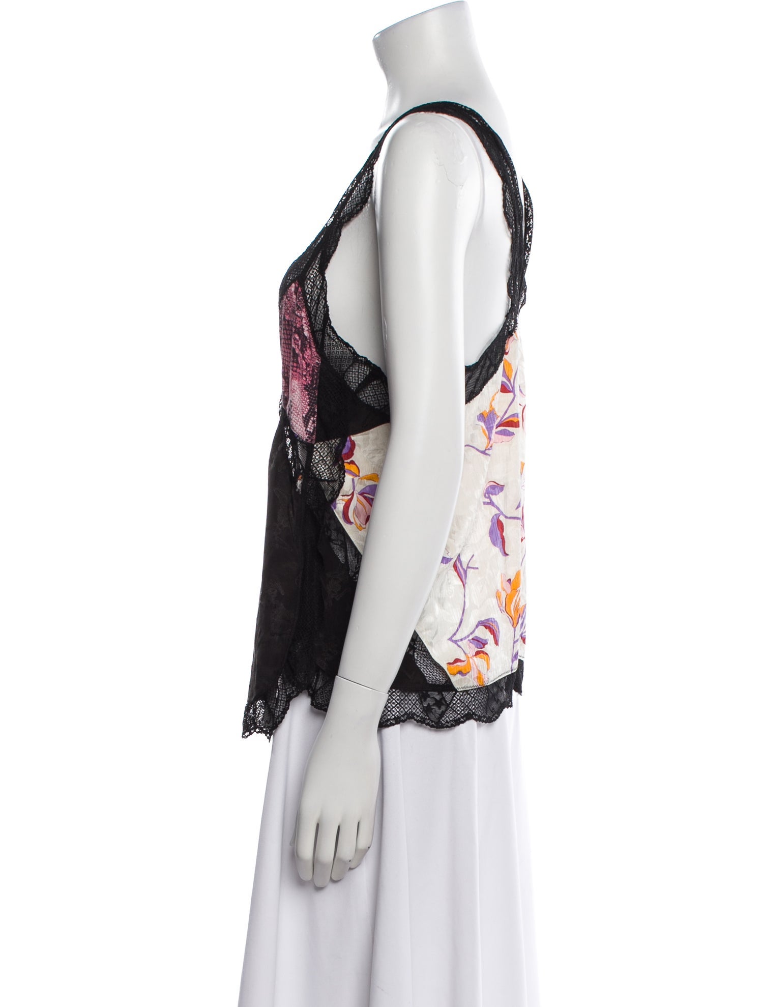 Zadig & Voltaire Floral Print V-Neck Top