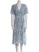 Zadig & Voltaire Floral Print Midi Length Dress