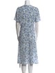 Zadig & Voltaire Floral Print Midi Length Dress