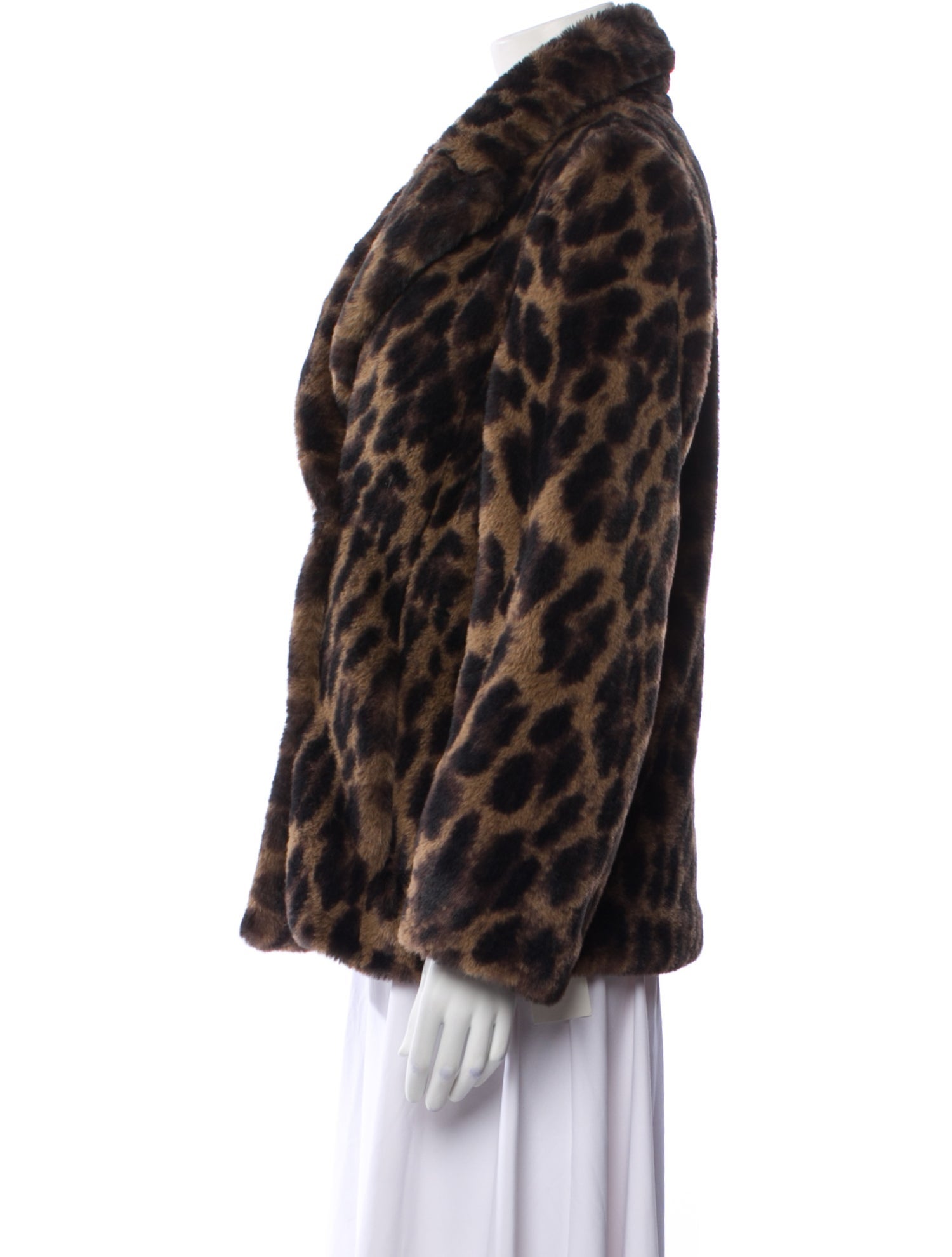 Zadig & Voltaire Animal Print Faux Fur Jacket