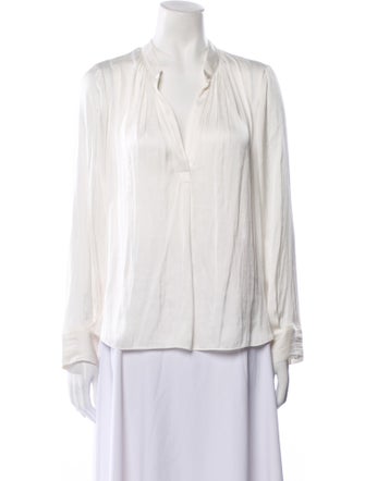 Zadig & Voltaire V-Neck Long Sleeve Blouse