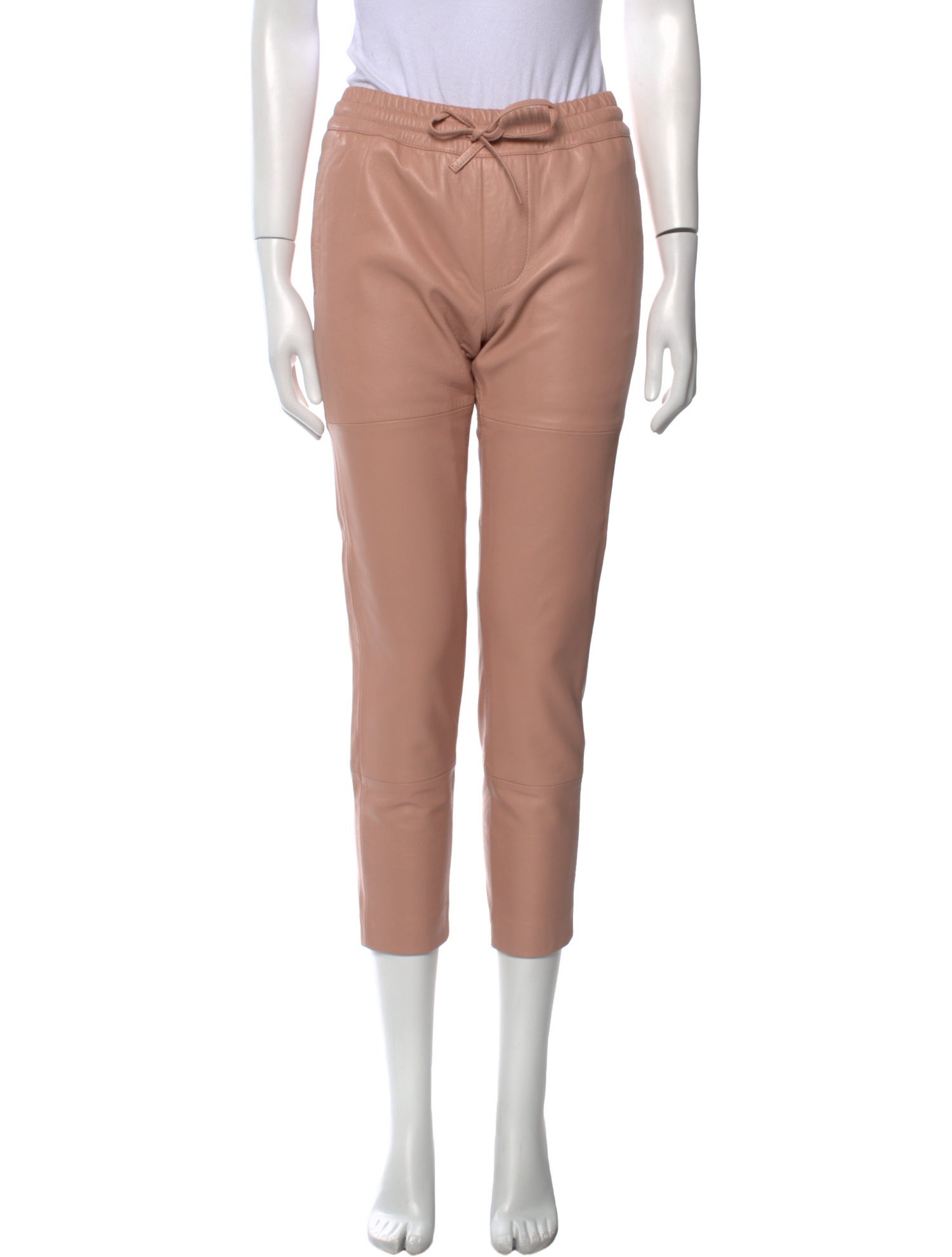 Zadig & Voltaire Leather Straight Leg Pants