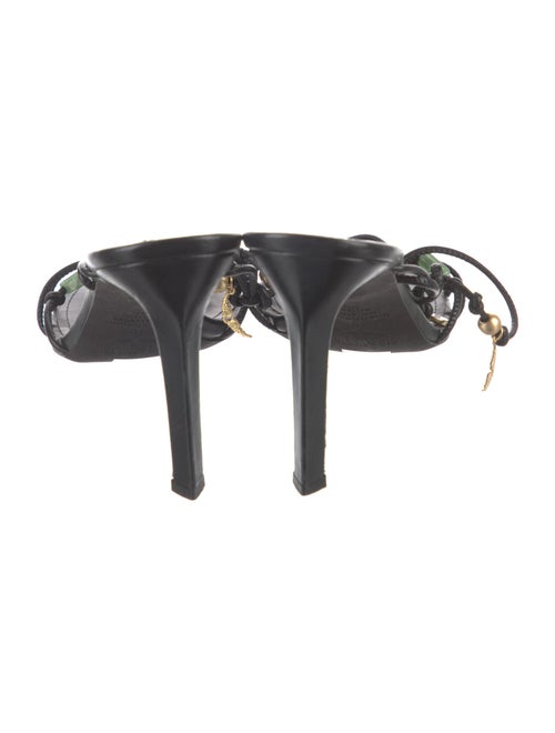 Zadig & Voltaire Leather Floral Print Sandals