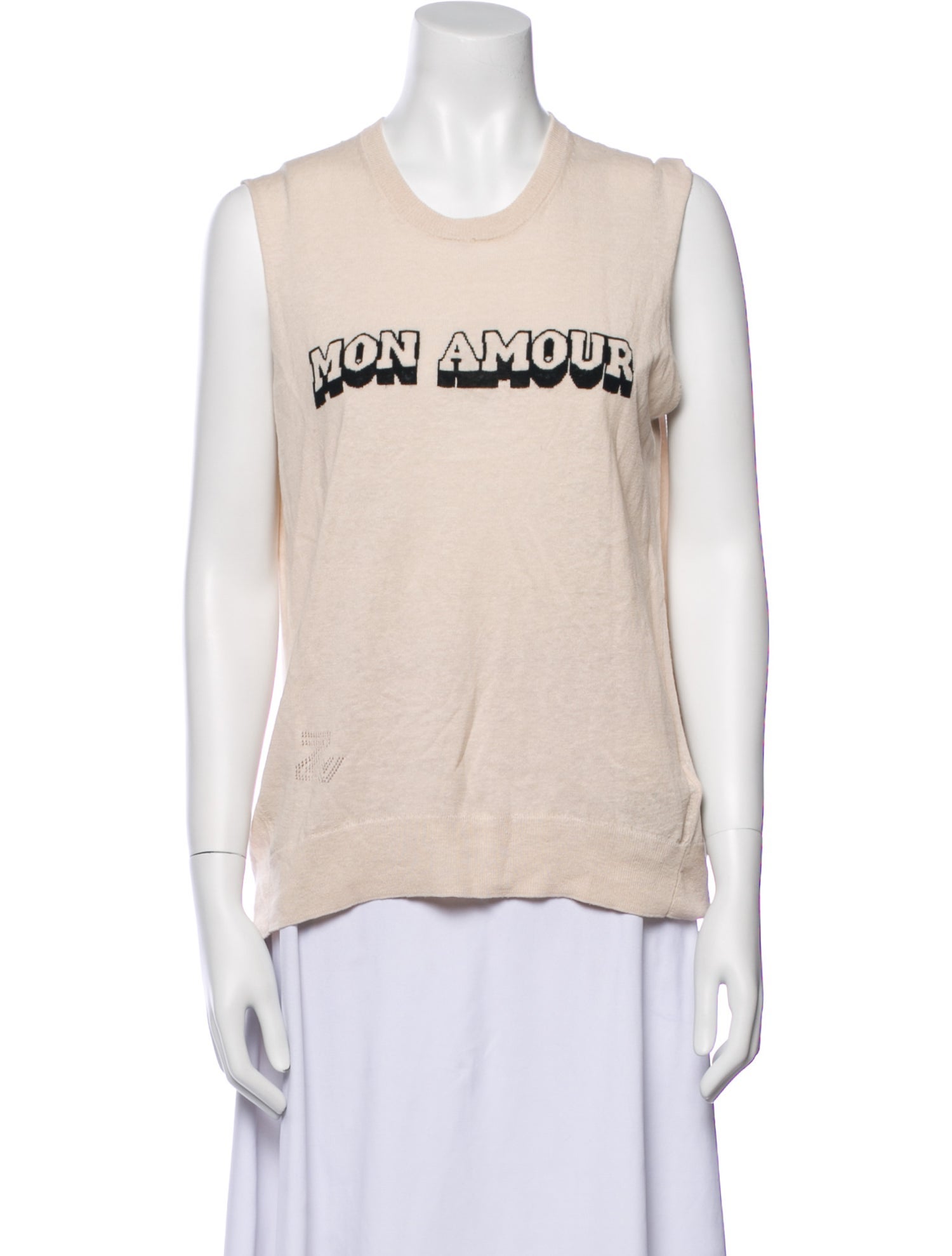 Zadig & Voltaire Linen Graphic Print Top