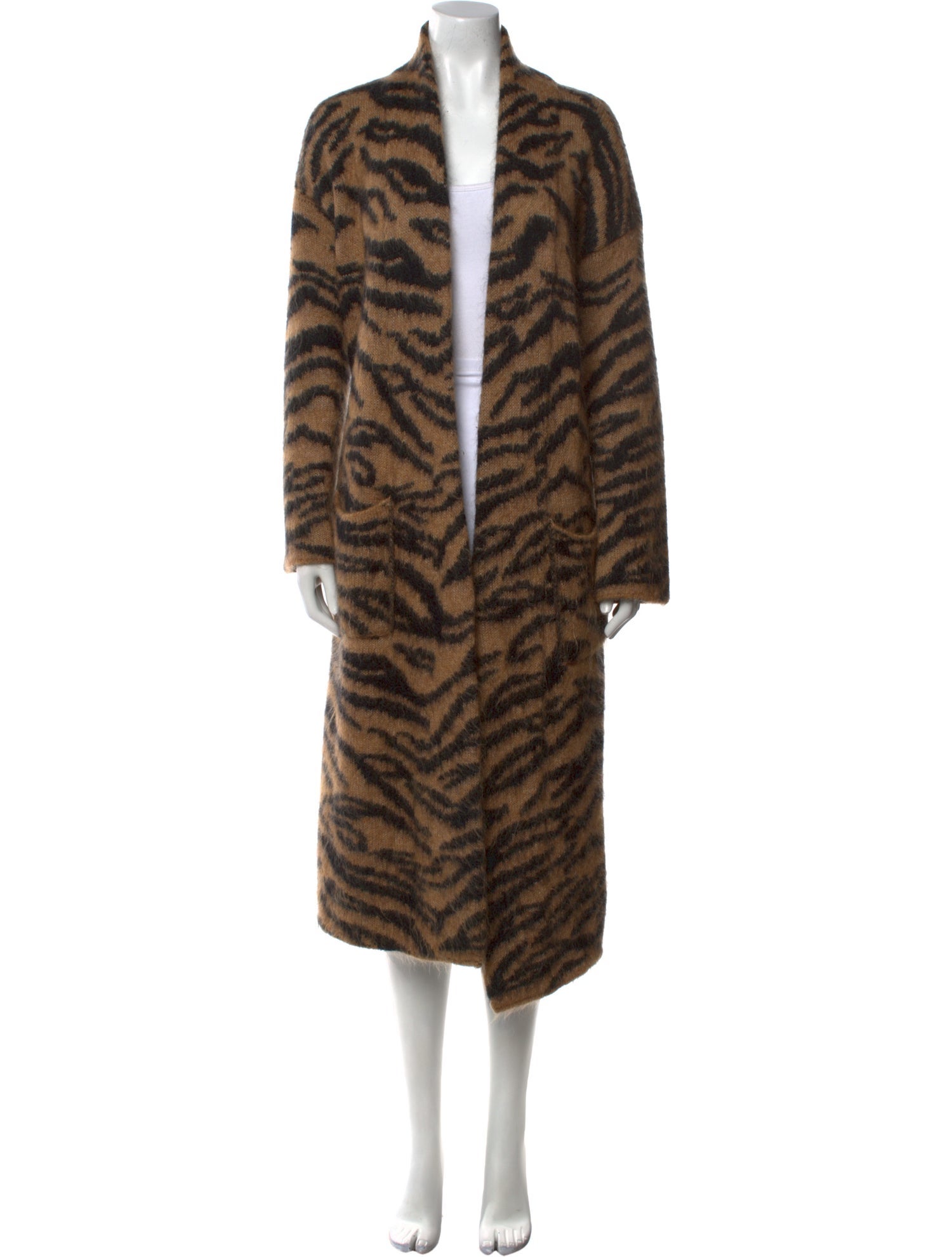 Zadig & Voltaire Animal Print V-Neck Sweater