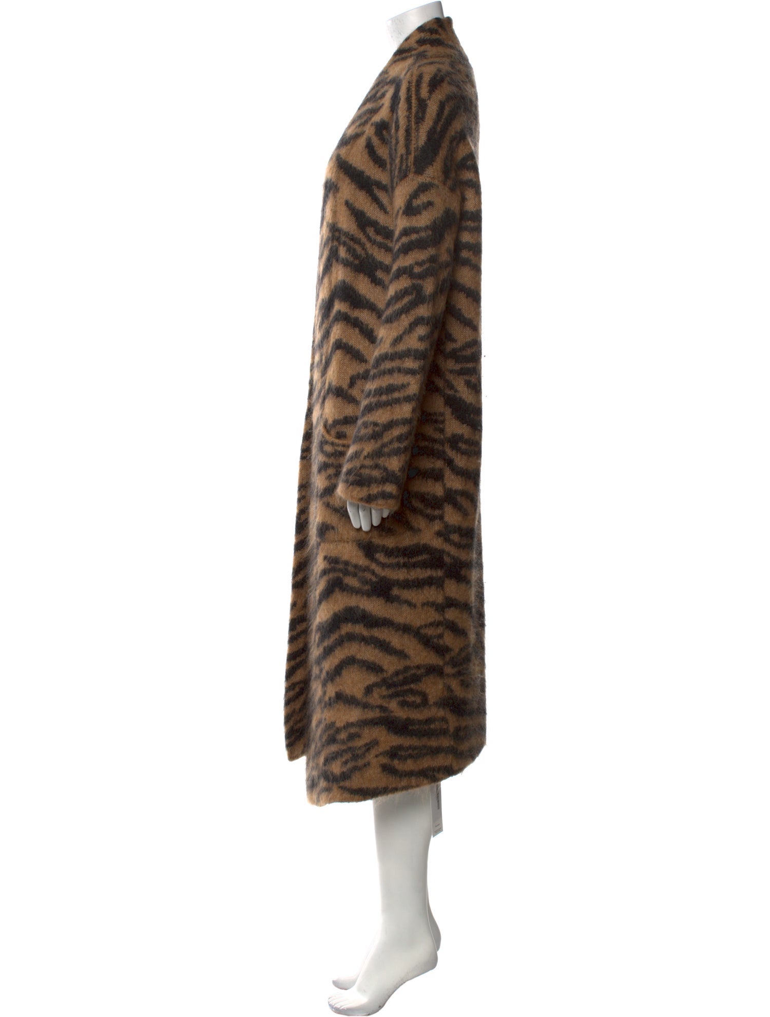 Zadig & Voltaire Animal Print V-Neck Sweater
