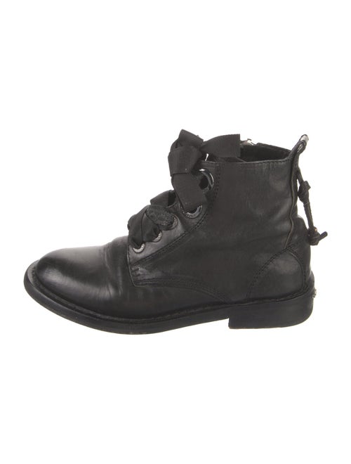 Zadig & Voltaire Skull Leather Combat Boots
