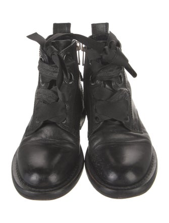 Zadig & Voltaire Skull Leather Combat Boots