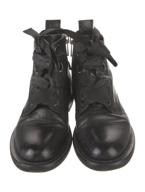 Zadig & Voltaire Skull Leather Combat Boots