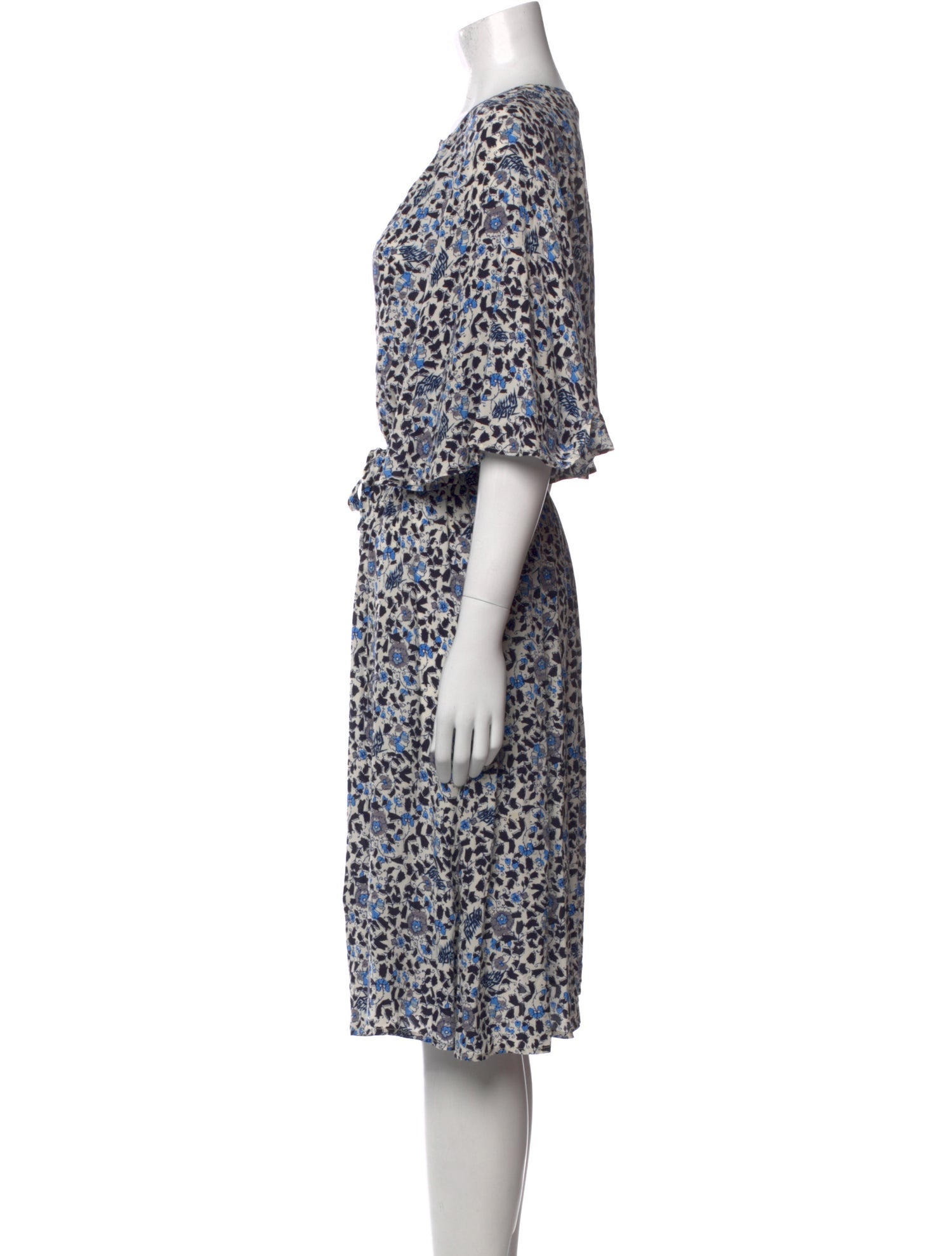 Zadig & Voltaire Floral Print Knee-Length Dress