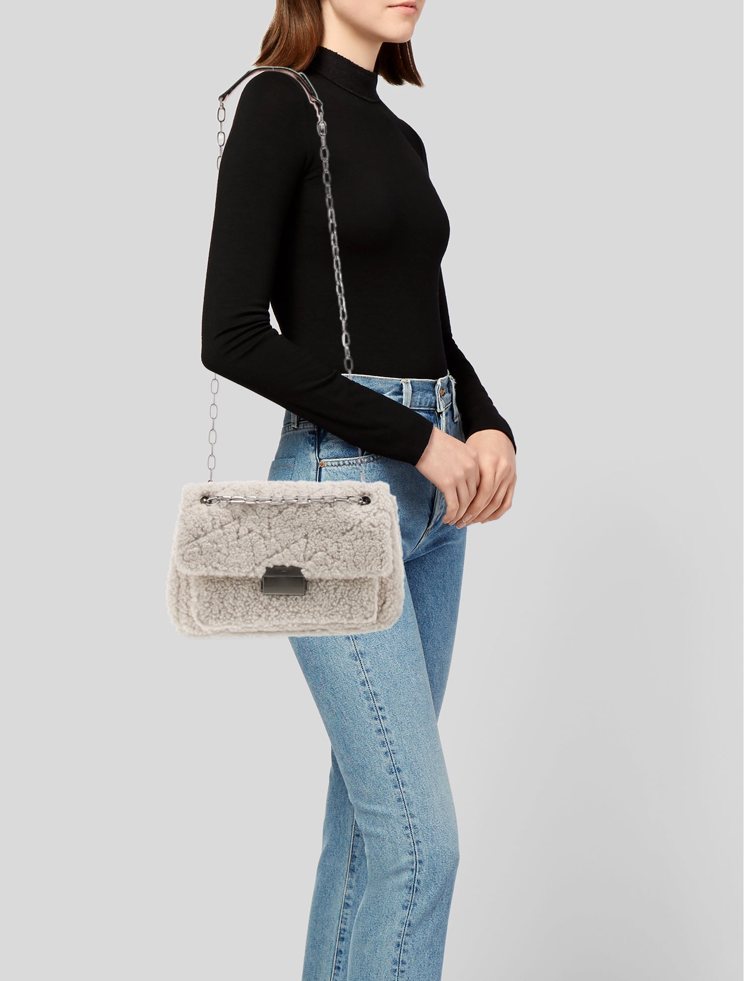 Zadig & Voltaire Shearling Crossbody Bag