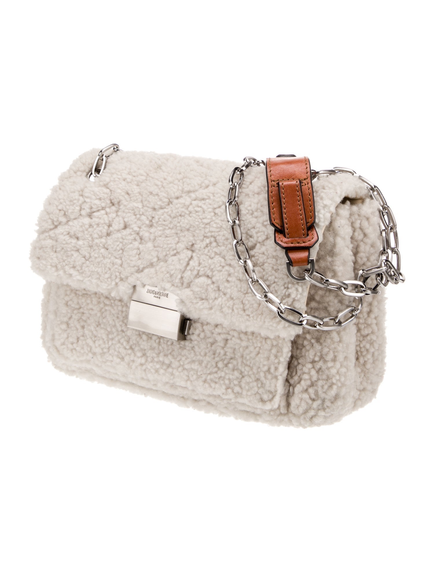 Zadig & Voltaire Shearling Crossbody Bag