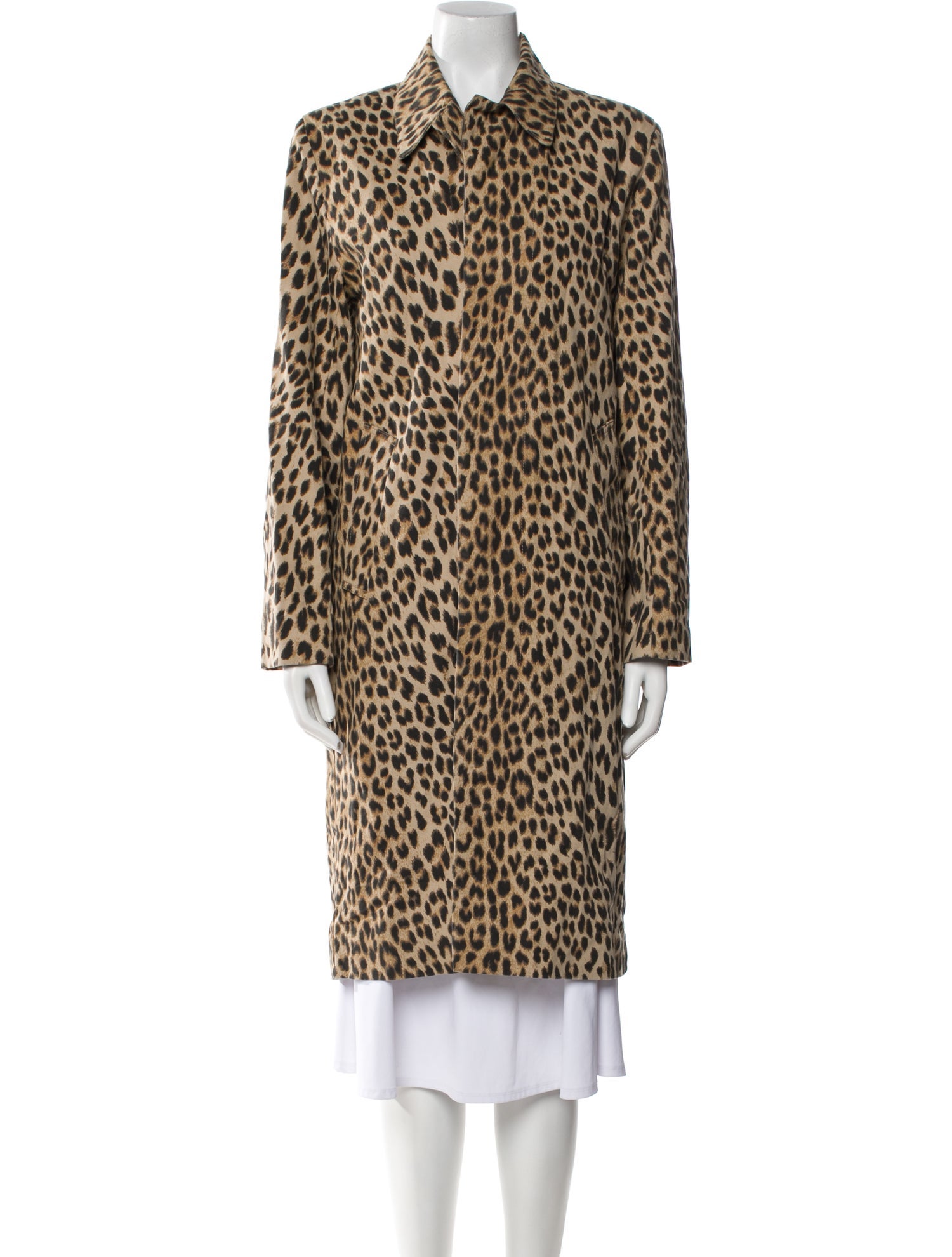 Zadig & Voltaire Animal Print Trench Coat