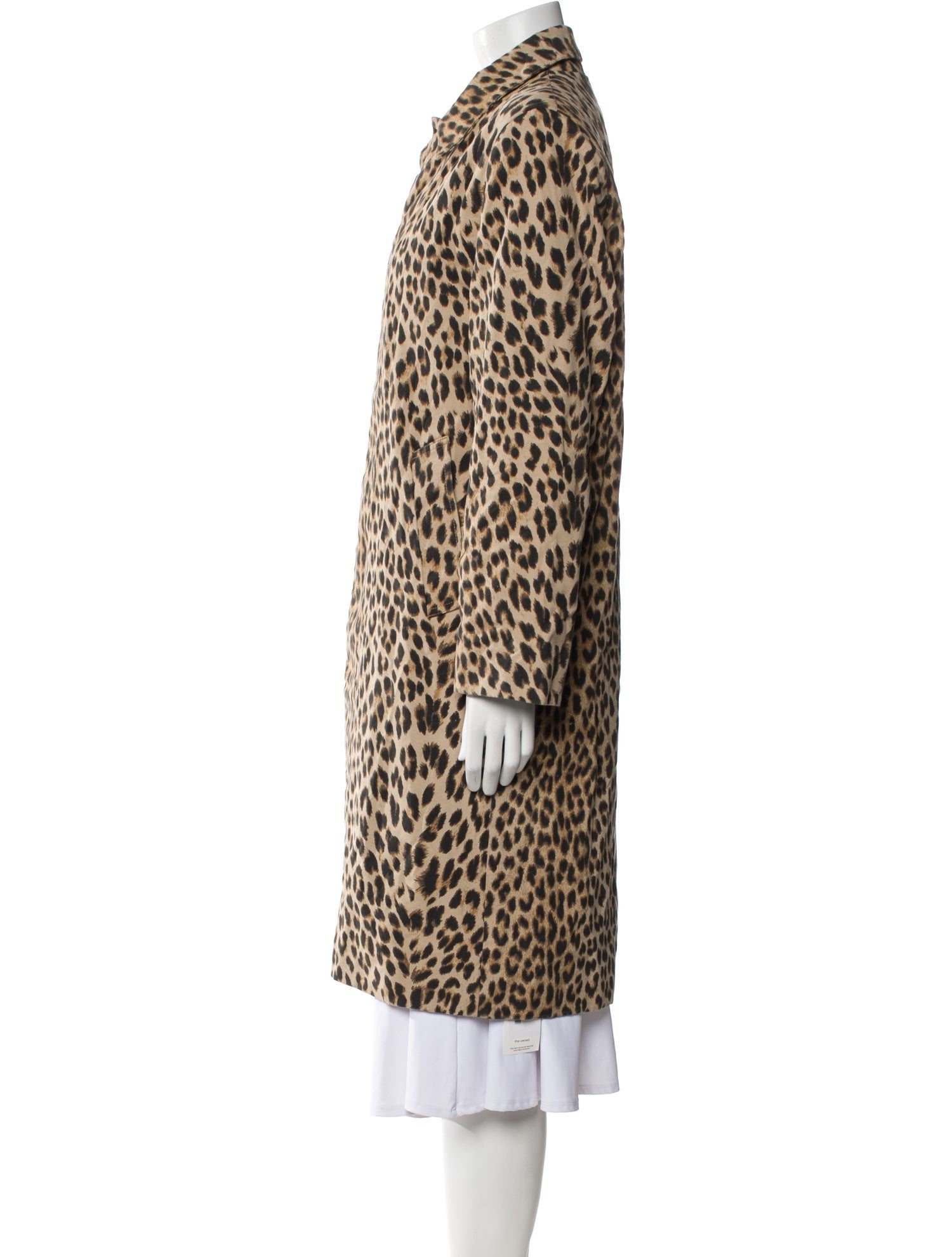 Zadig & Voltaire Animal Print Trench Coat
