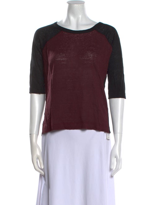 Zadig & Voltaire Linen Scoop Neck T-Shirt