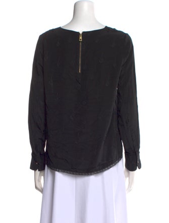 Zadig & Voltaire Silk Scoop Neck Sweatshirt