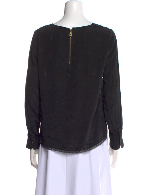 Zadig & Voltaire Silk Scoop Neck Sweatshirt