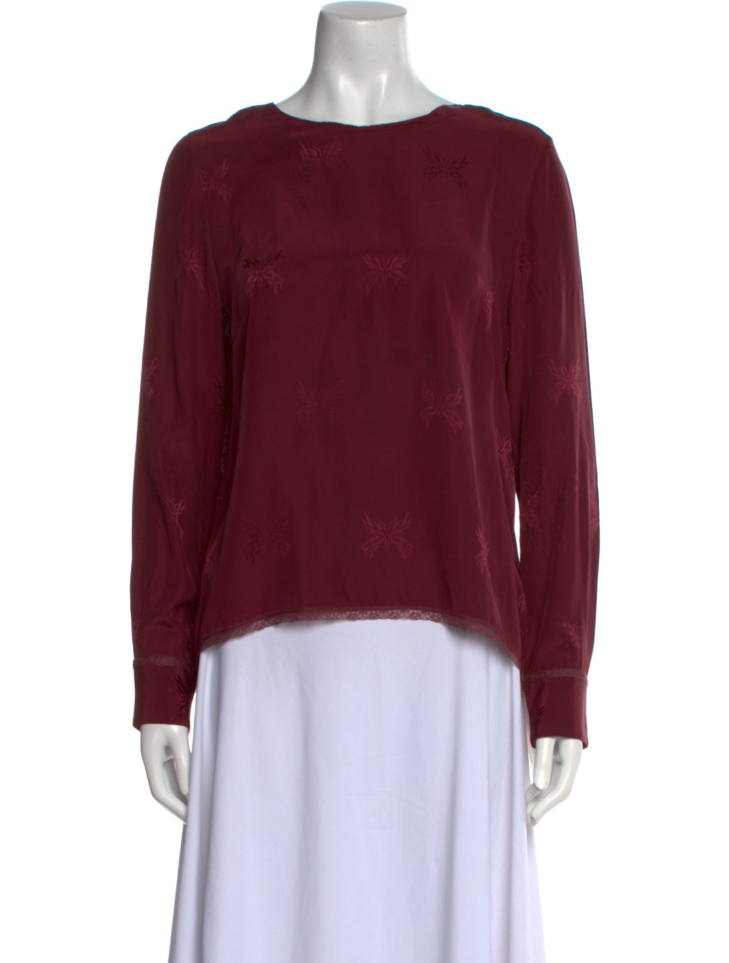Zadig & Voltaire Silk Scoop Neck Blouse