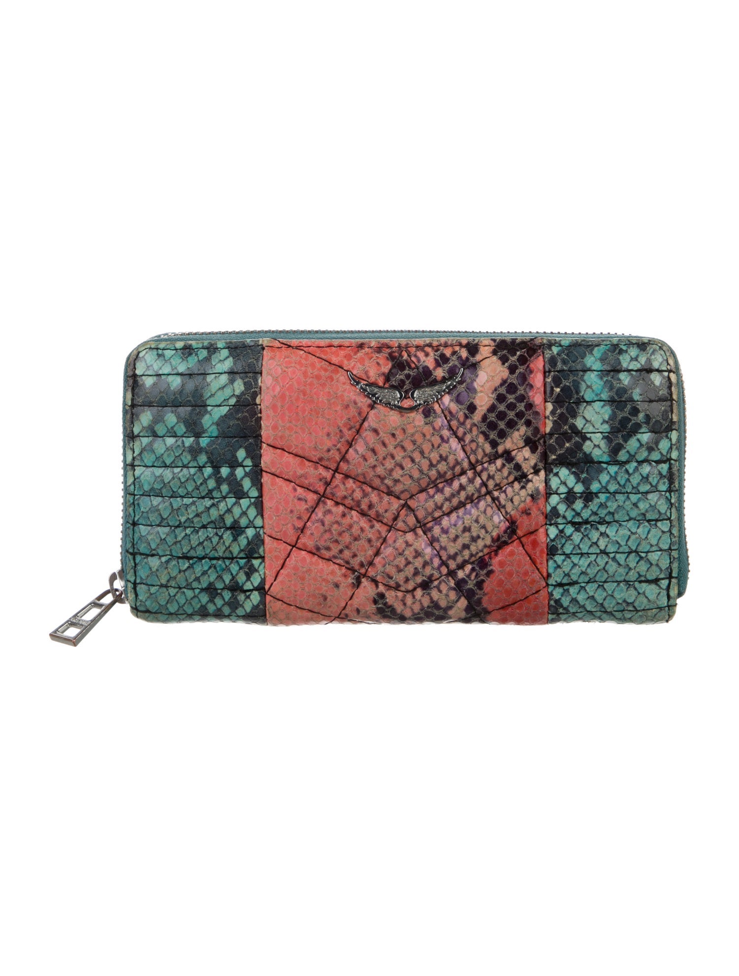 Zadig & Voltaire Leather Animal Print Continental Wallet