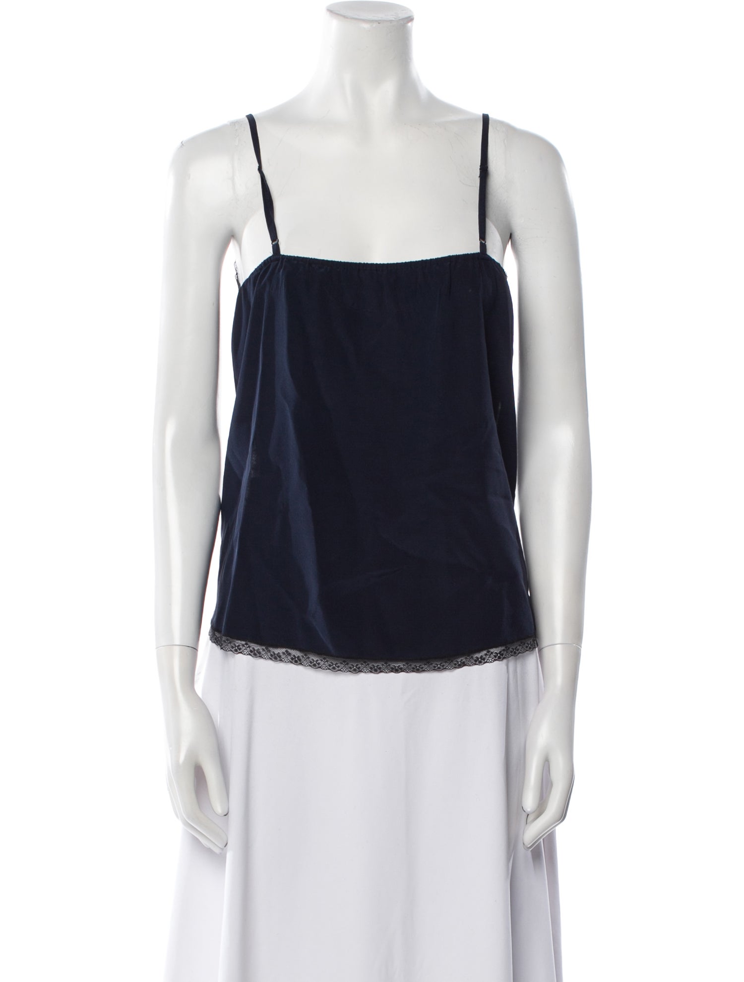 Zadig & Voltaire Silk Square Neckline Top