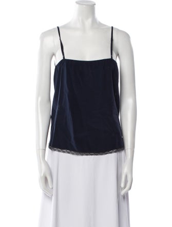 Zadig & Voltaire Silk Square Neckline Top