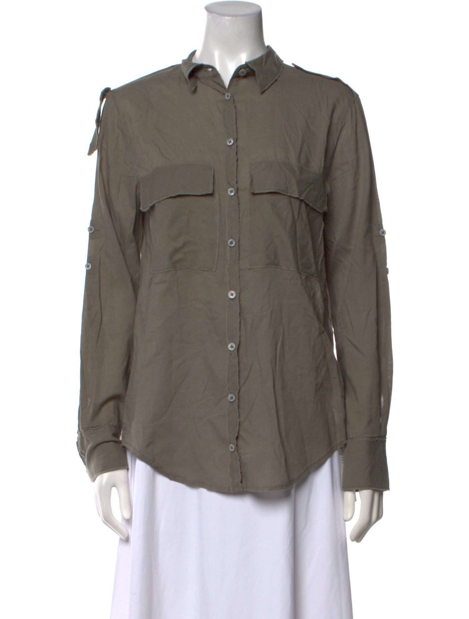 Zadig & Voltaire Long Sleeve Button-Up Top