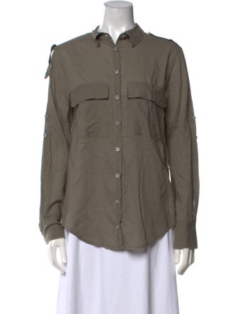 Zadig & Voltaire Long Sleeve Button-Up Top