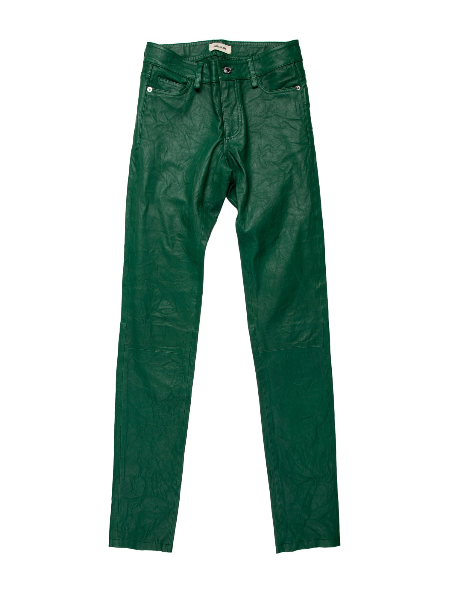 Zadig & Voltaire Lamb Leather Skinny Leg Pants
