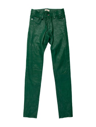 Zadig & Voltaire Lamb Leather Skinny Leg Pants