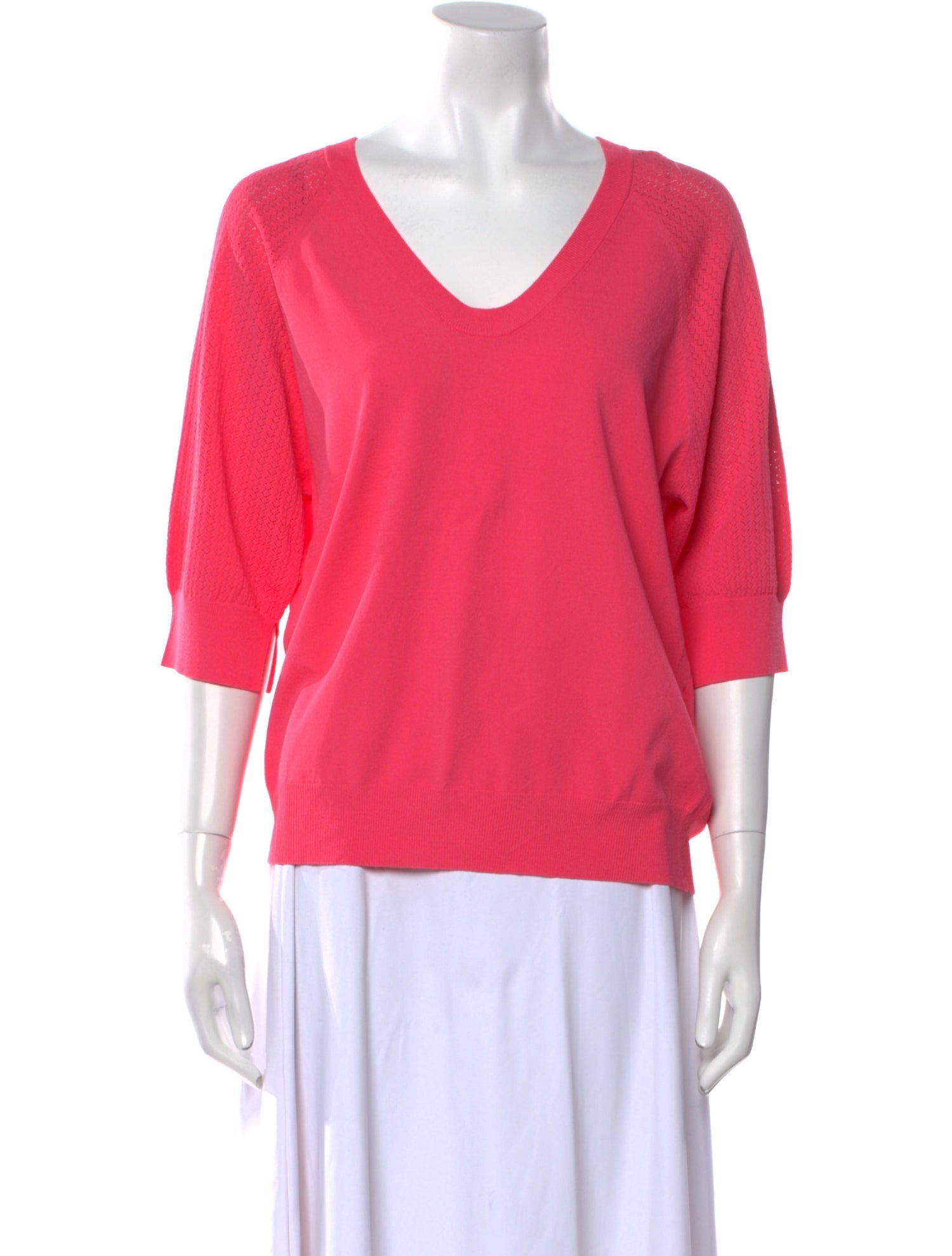 Zadig & Voltaire V-Neck Three-Quarter Sleeve T-Shirt