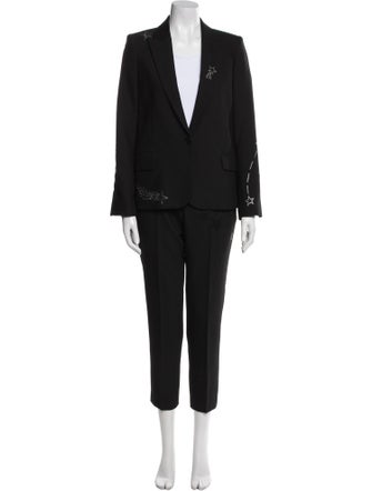 Zadig & Voltaire Crystal Embellishments Pant Set