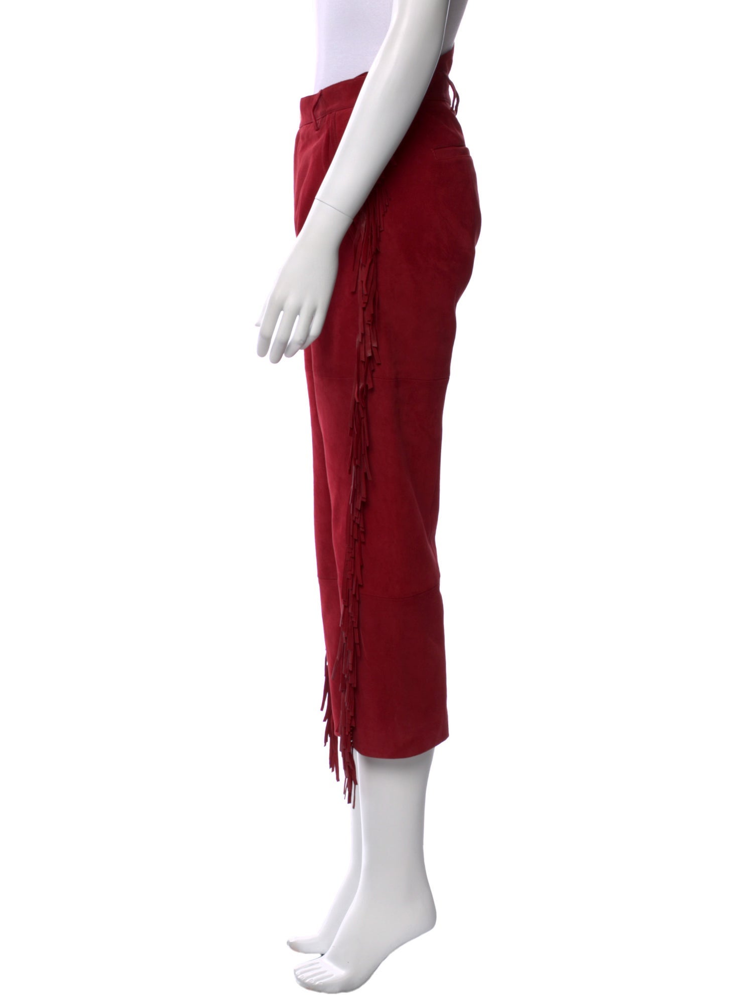 Zadig & Voltaire Goat Leather Straight Leg Pants