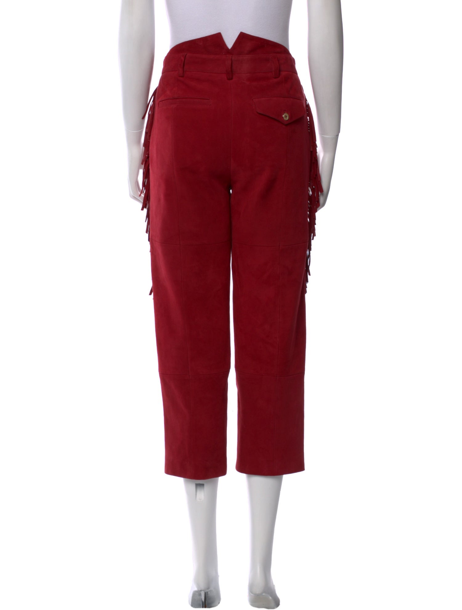 Zadig & Voltaire Goat Leather Straight Leg Pants