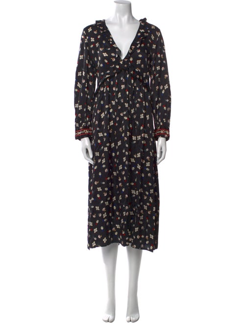 Zadig & Voltaire Floral Print Midi Length Dress