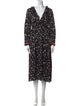 Zadig & Voltaire Floral Print Midi Length Dress