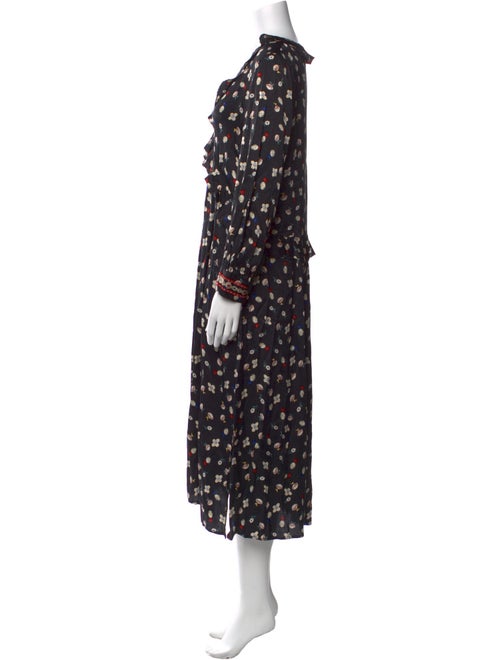 Zadig & Voltaire Floral Print Midi Length Dress