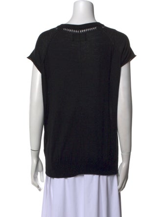 Zadig & Voltaire Merino Wool Graphic Print T-Shirt