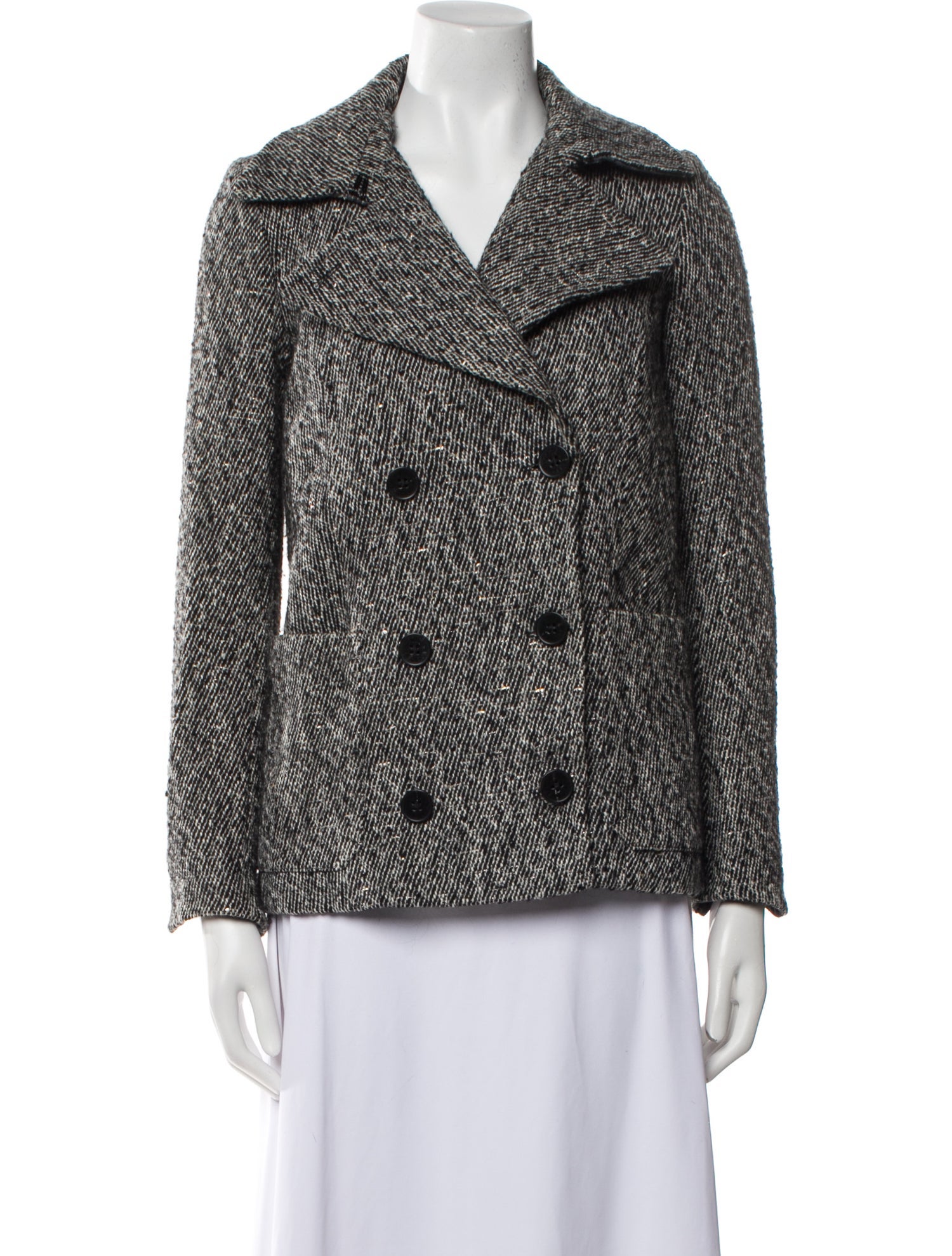 Zadig & Voltaire Wool Tweed Pattern Blazer
