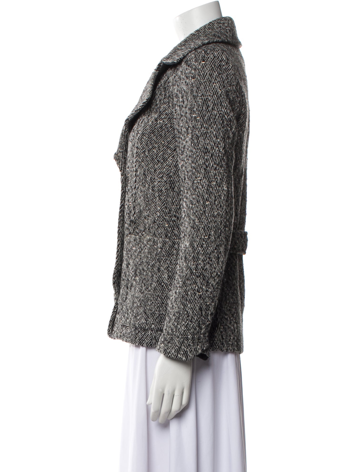 Zadig & Voltaire Wool Tweed Pattern Blazer