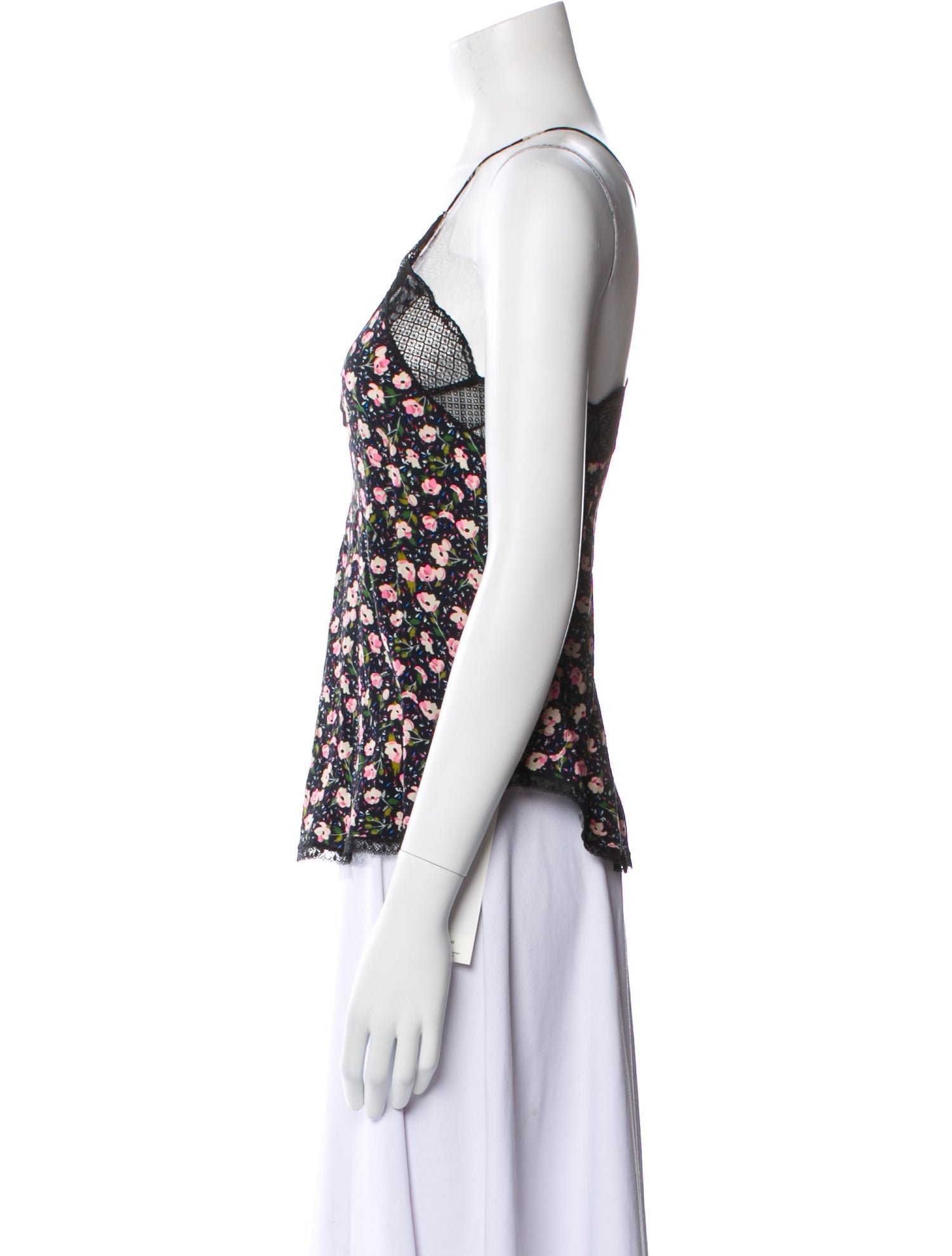 Zadig & Voltaire Floral Print V-Neck Top