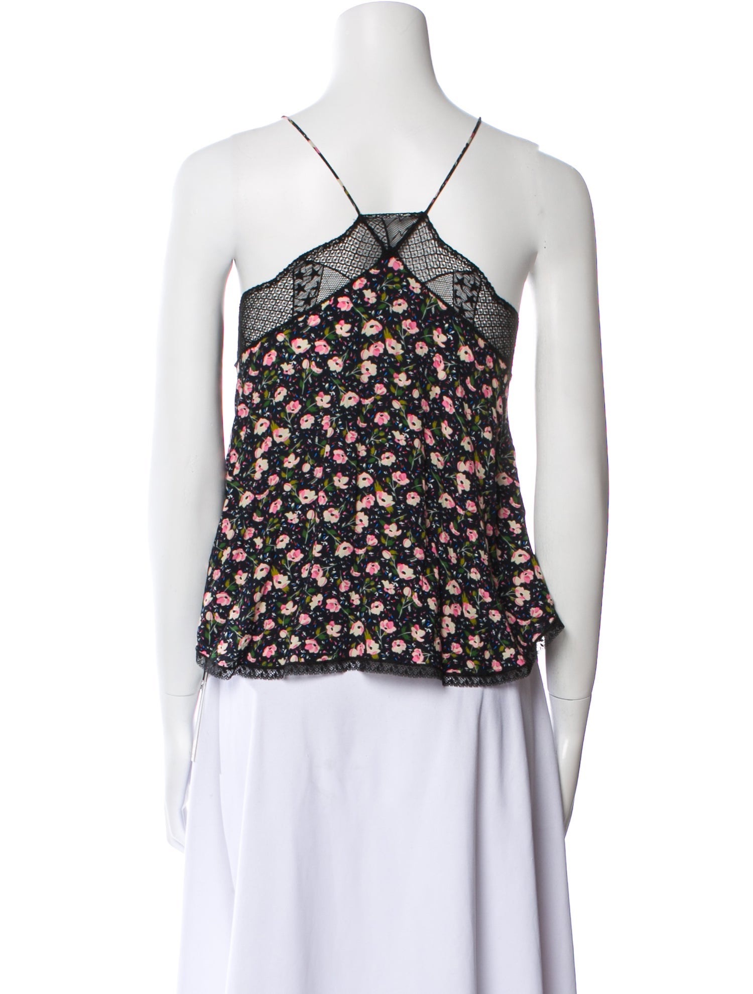 Zadig & Voltaire Floral Print V-Neck Top