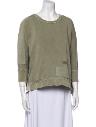 Zadig & Voltaire Scoop Neck Three-Quarter Sleeve Sweatshirt