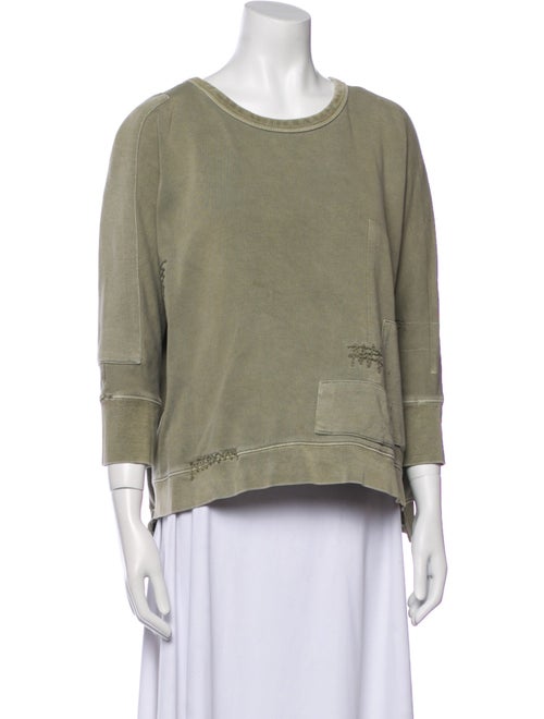 Zadig & Voltaire Scoop Neck Three-Quarter Sleeve Sweatshirt