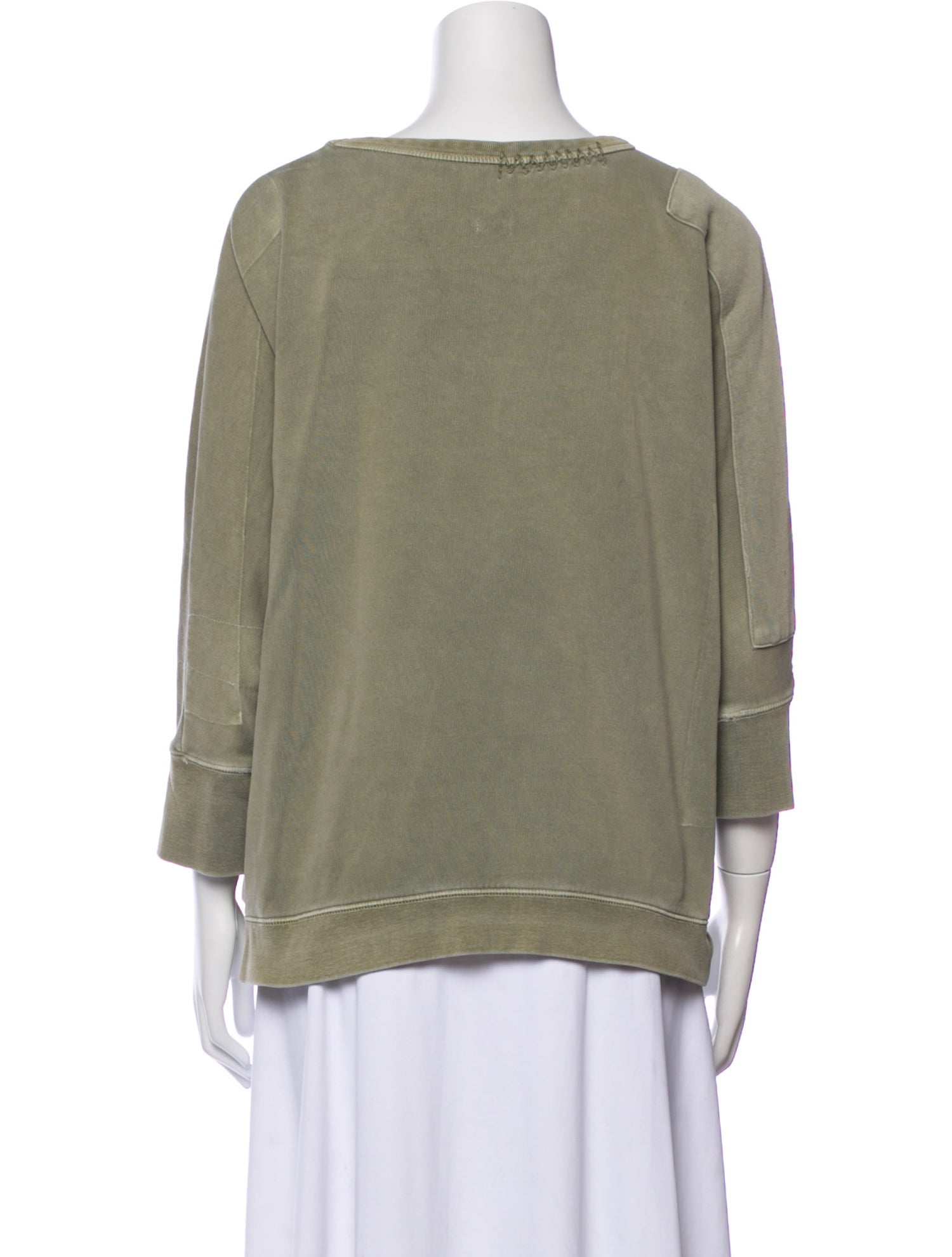 Zadig & Voltaire Scoop Neck Three-Quarter Sleeve Sweatshirt