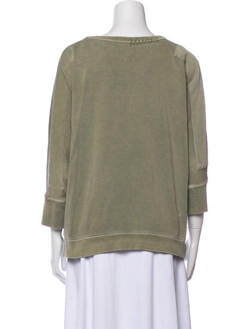 Zadig & Voltaire Scoop Neck Three-Quarter Sleeve Sweatshirt