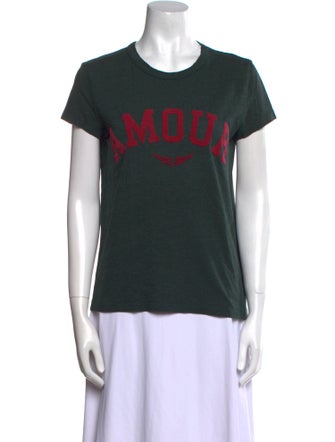 Zadig & Voltaire Graphic Print Crew Neck T-Shirt