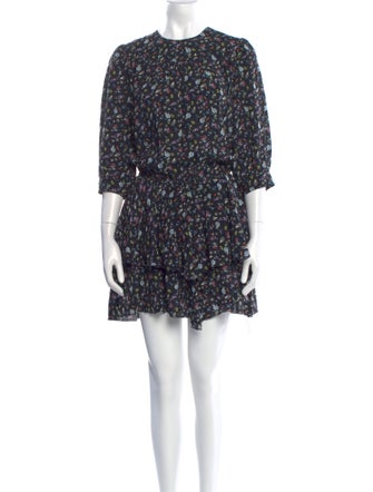 Zadig & Voltaire Floral Print Mini Dress